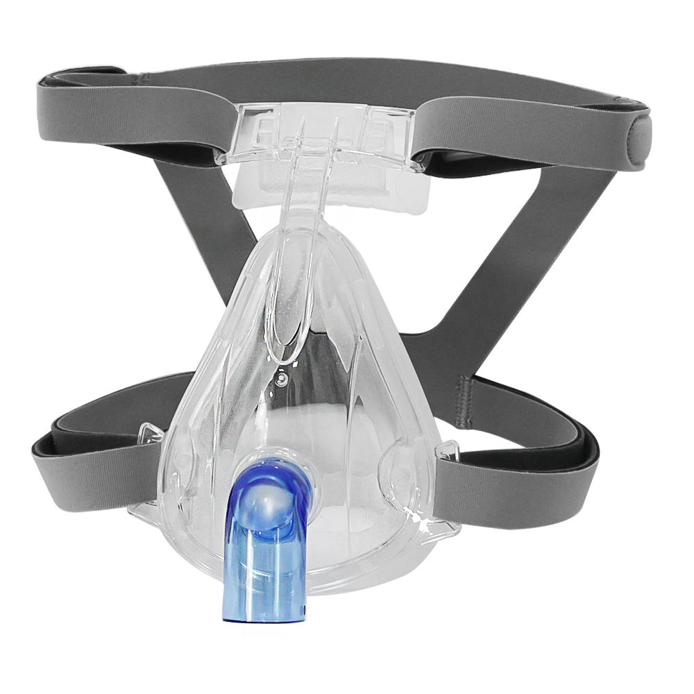 Máscara CPAP de doble puerto con una válvula y válvula de seguridad cerrada, Fabricante de máscaras y protectores faciales para RCP registrados por la  FDA y certificados por ISO